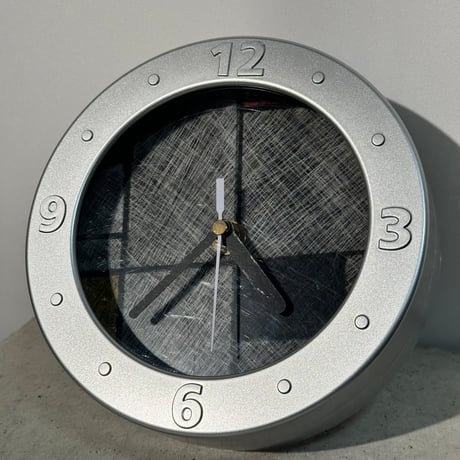 Silver Circle Clock