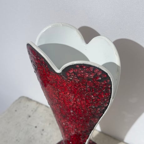 Glass Heart Vase