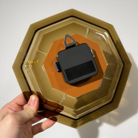 Brown Glass Clock