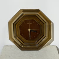 Brown Glass Clock