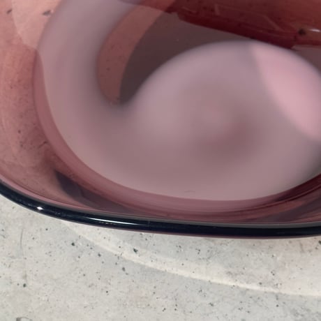 Purple marble plate