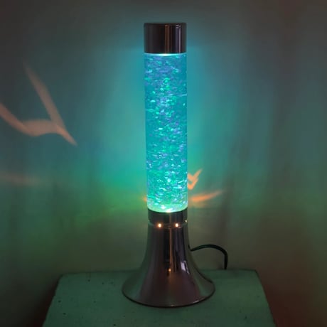 Blue Glitter Lamp