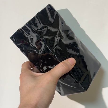 Ceramic Paper Bag Vase