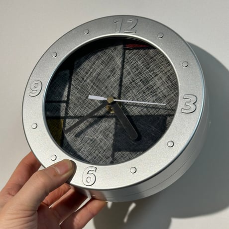 Silver Circle Clock