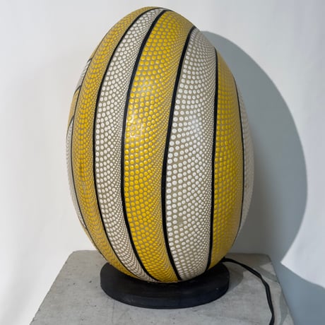 Yellow Dot Egg Lamp
