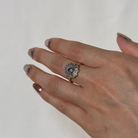 Blue Flower Ring