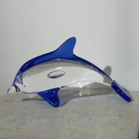 Glass Dolphin Sculpture