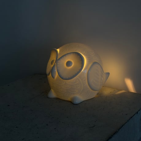 Ceramic Owl Lamp