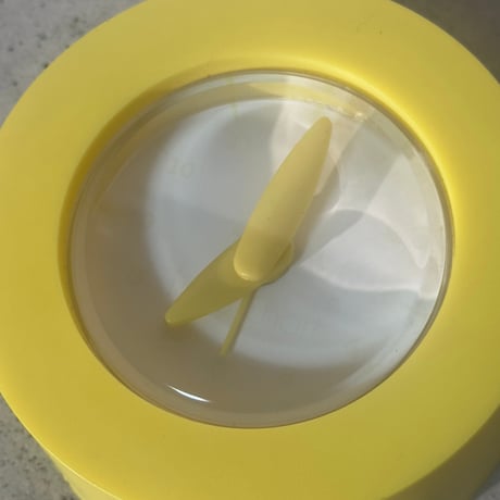 Yellow Circle Clock