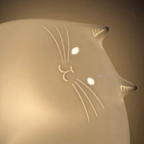 Ceramic Cat Lamp