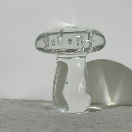 Clear Glass Mushroom