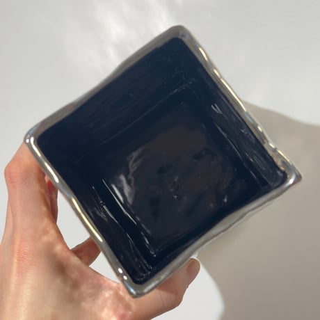 Silver Square Vase