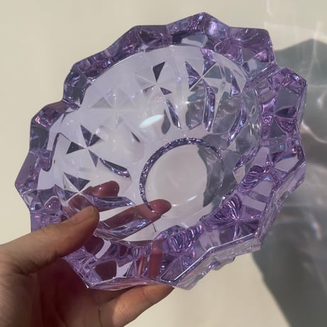 Purple glass tray