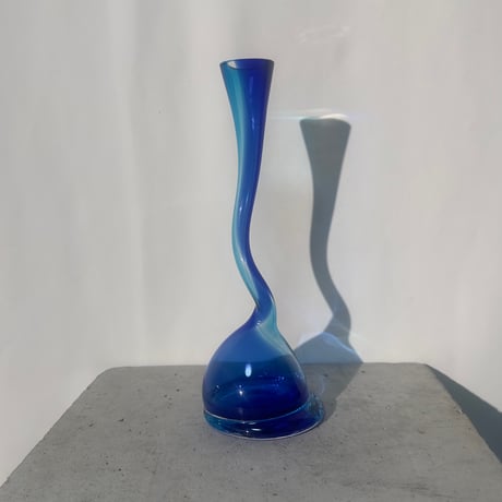 Blue Spiral Vase