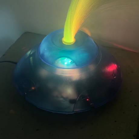 Ufo Blue Fiber Lamp