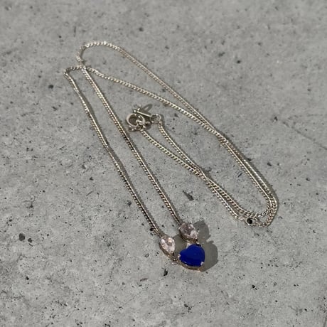 Blue Heart Necklace