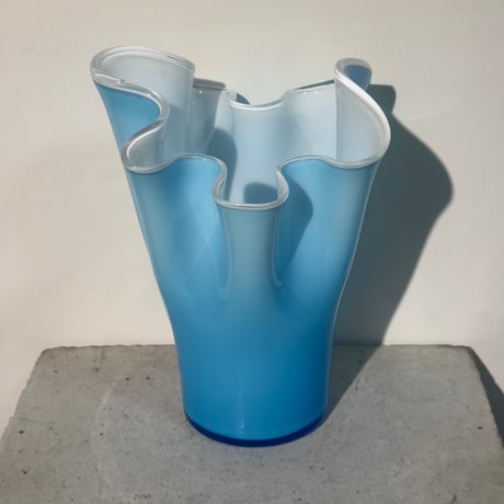 Light Blue Drape Vase