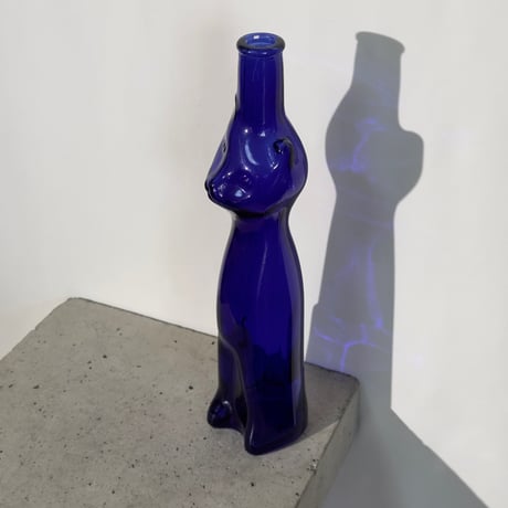 Blue Cat Vase