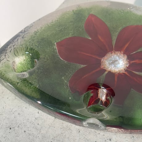 Flower Glass Candle Holder