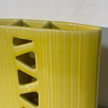 Yellow Net Pattern Vase