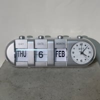 Calendar Silver Clock