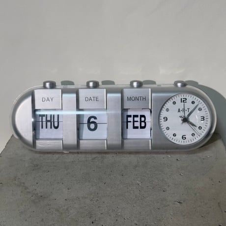 Calendar Silver Clock
