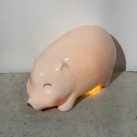 Ceramic Pig Lamp