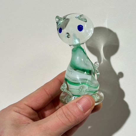 Glass Cat Sculpture