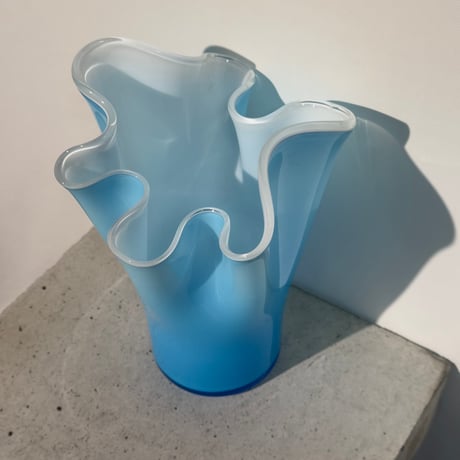 Light Blue Drape Vase