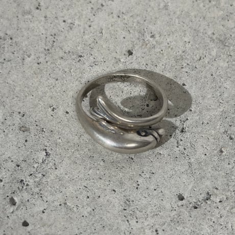 Spiral Dolphin Ring