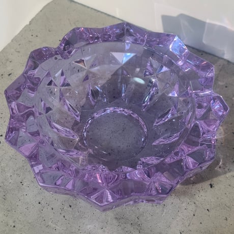 Purple glass tray