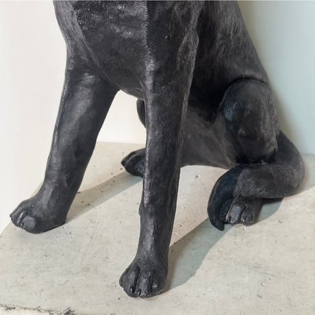 Black Dog Figurine