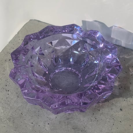 Purple glass tray