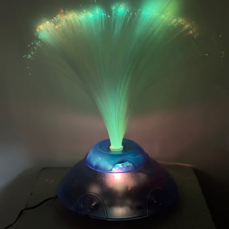 Ufo Blue Fiber Lamp
