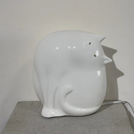 Ceramic Cat Lamp