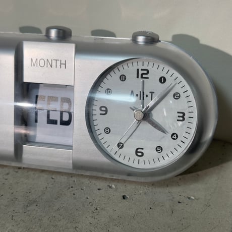 Calendar Silver Clock