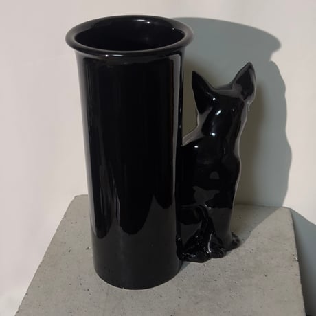 Bicolor Cat Vase