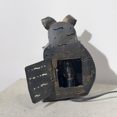Tin Cat Lamp