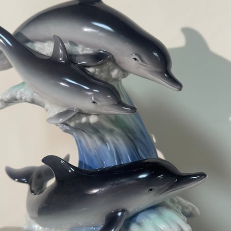 Dolphins Ceramic Sculpture