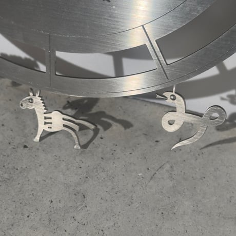 Zodiac Silver Clock