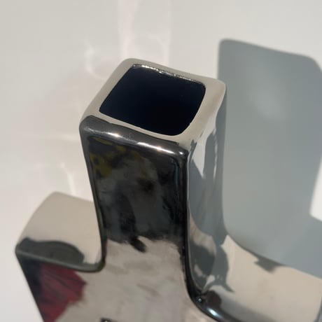 Silver Hole Vase