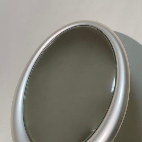 Steel Oval Mirror