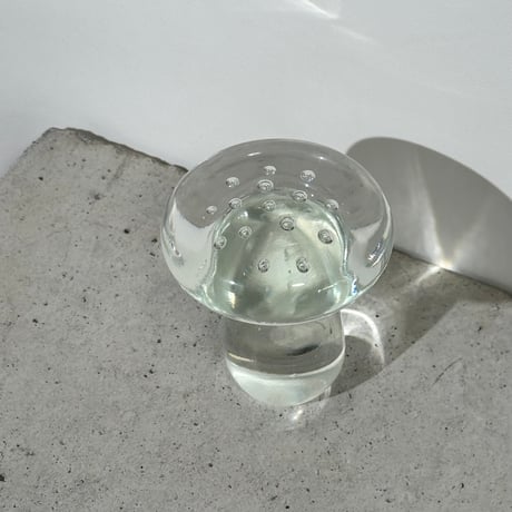 Clear Glass Mushroom