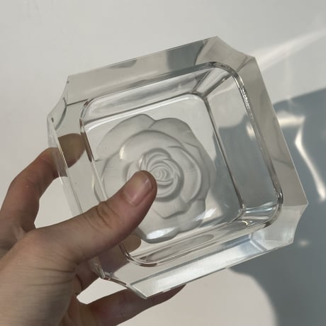 Rose Glass Tray