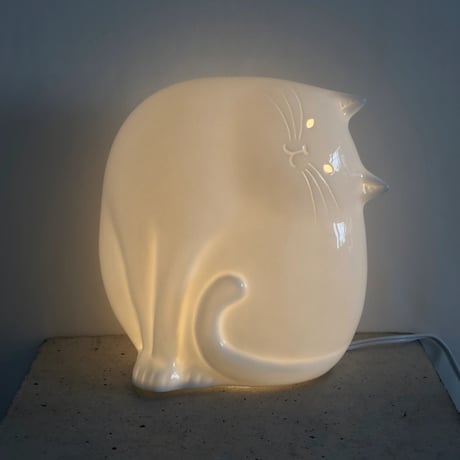 Ceramic Cat Lamp
