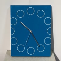 Turquoise Circle Clock