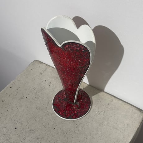 Glass Heart Vase