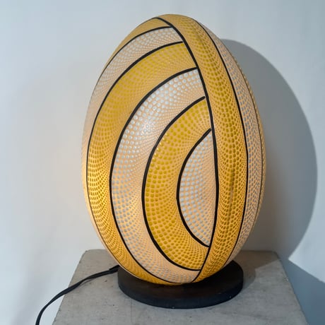 Yellow Dot Egg Lamp