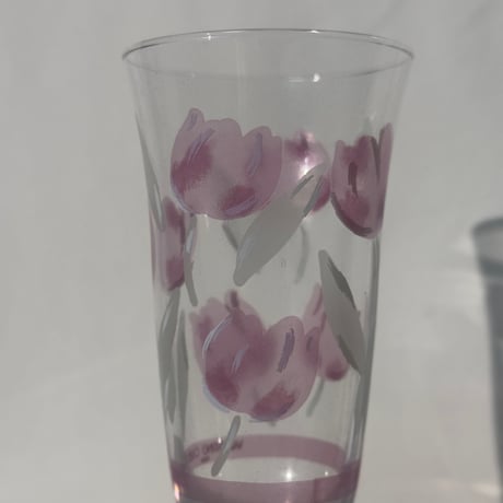 Retro Tulip Glass