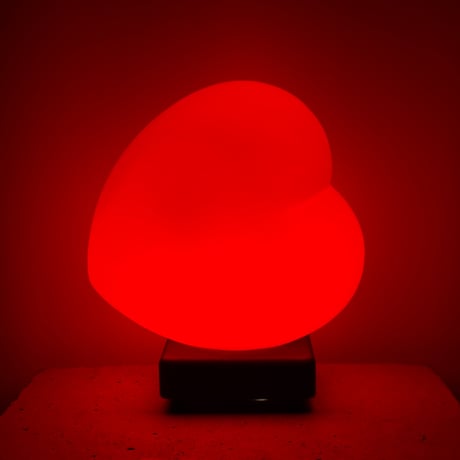 3D Glass Heart Lamp